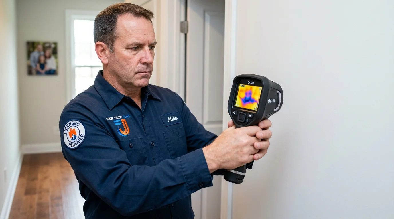 Thermal imaging leak detection by Johns Plumbing LLC in Oak Ridge